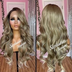 Human Hair Blended Lace Front Wig
